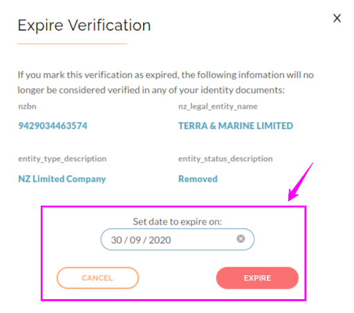 Shared data expiry